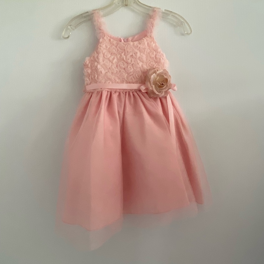 Pink Embellished Halter Sundress for Wedding Guest